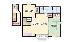 トゥー・ル・モンドS B棟【2階】の間取り