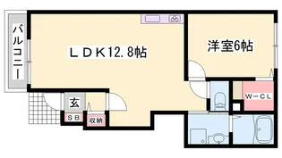 プラム・ジェルメ【1階】の間取り