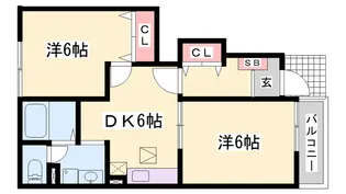 フィールド・パレスⅢ【1階】の間取り