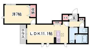 プレミアス三左衛門【0202号室】の間取り