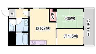 ムサシノハイツ【303号室】の間取り