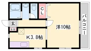 ハイツカリエンテ【2階】の間取り