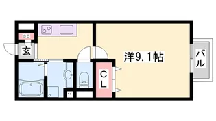 メゾンアドラブール【2階】の間取り