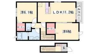グレース六番館【2階】の間取り