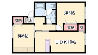 エステート広畑【1階】の間取り