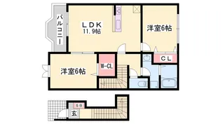 エーデル【2階】の間取り