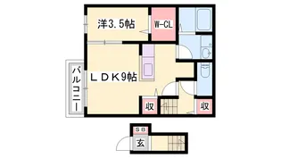 ヴェルデ天満【2階】の間取り