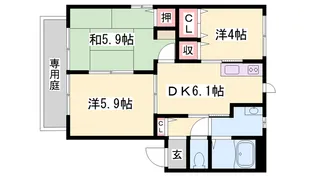 ハイツ立石【1階】の間取り