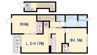 グレイスガーデン【2階】の間取り