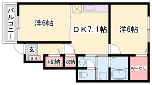 ラブリーコート【1階】の間取り