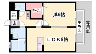 グランフォート A棟【102号室】の間取り