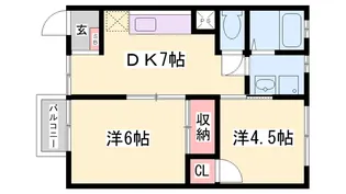 ファミールロジュマン【2階】の間取り