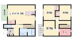 ラヴィアンローズ【1階】の間取り