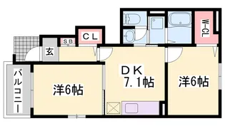 ステラテレーノ【1階】の間取り