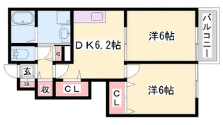 スクエア・センチュリー【1階】の間取り