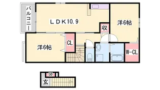 アルモニ カルム【2階】の間取り