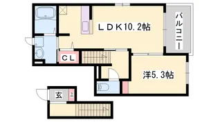 カーサ・プレッソ【2階】の間取り