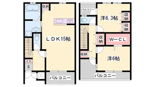 OA FLAT西庄EASTⅠ【101号室】の間取り