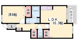 シーズンズ コンフォートⅠ【1階】の間取り