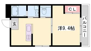 カリヨン三蔵田【401号室】の間取り