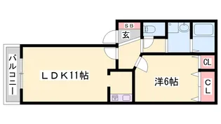 メゾン・ド・シャトー【1階】の間取り