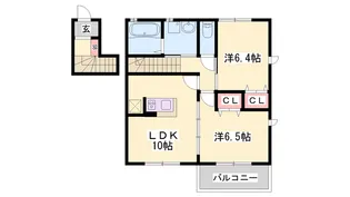 ネットハイツA/B【2階】の間取り