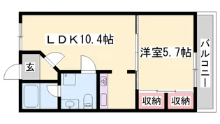 キャッスルコート南八代【2階】の間取り