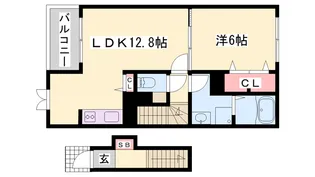 カーサ イリーデ【2階】の間取り