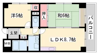 クリーンピア西二階町(正木ビル)【3階】の間取り