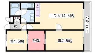 サンコミュニティ【1階】の間取り