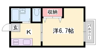 ハイツしらさぎ【2階】の間取り