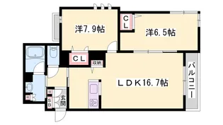 シャーメゾンフルール【2階】の間取り