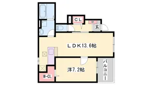 PrimaStellaⅡ【102号室】の間取り