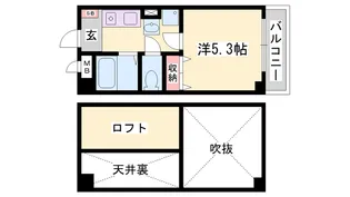 ル・ヴァン・アヴニール【1階】の間取り