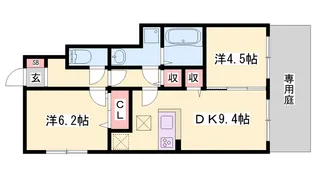 フォーリア B棟【1階】の間取り