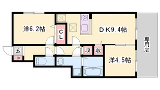 フォーリア B棟【1階】の間取り