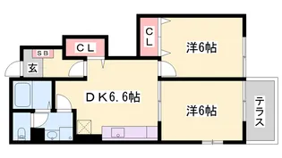 エピーメロンハウス【1階】の間取り
