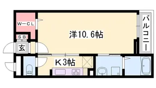 エスペランサ白鷺【1階】の間取り