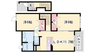 プラシード・S【2階】の間取り