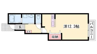 リジュール南条【1階】の間取り