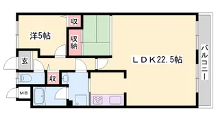 ラフェスタ大塩【5階】の間取り