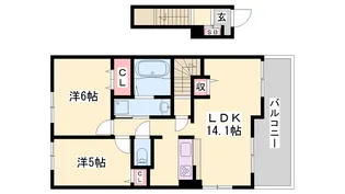 エアリーⅡ【2階】の間取り
