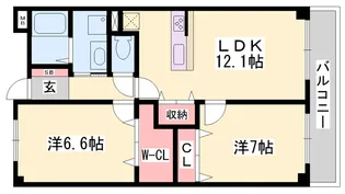グレイス・セイバリー【2階】の間取り