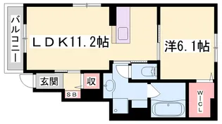 Cooper Villa【101号室】の間取り