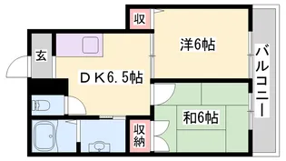 ステーション小西【201号室】の間取り