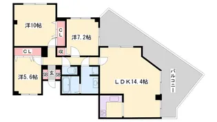 リブレ北新在家【2階】の間取り