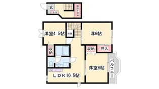 グレースガーデンⅠ【2階】の間取り