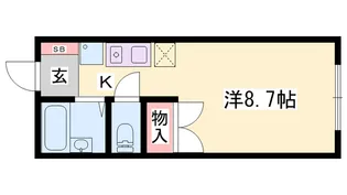 Rinky Garden【106号室】の間取り