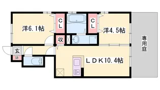 プレミア【1階】の間取り