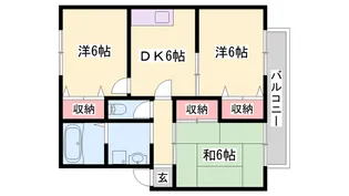 グランドゥール殿元【1階】の間取り